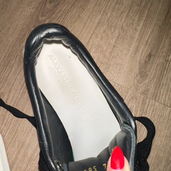 Alexander McQueen Black and White Sneakers Size 38 1/2